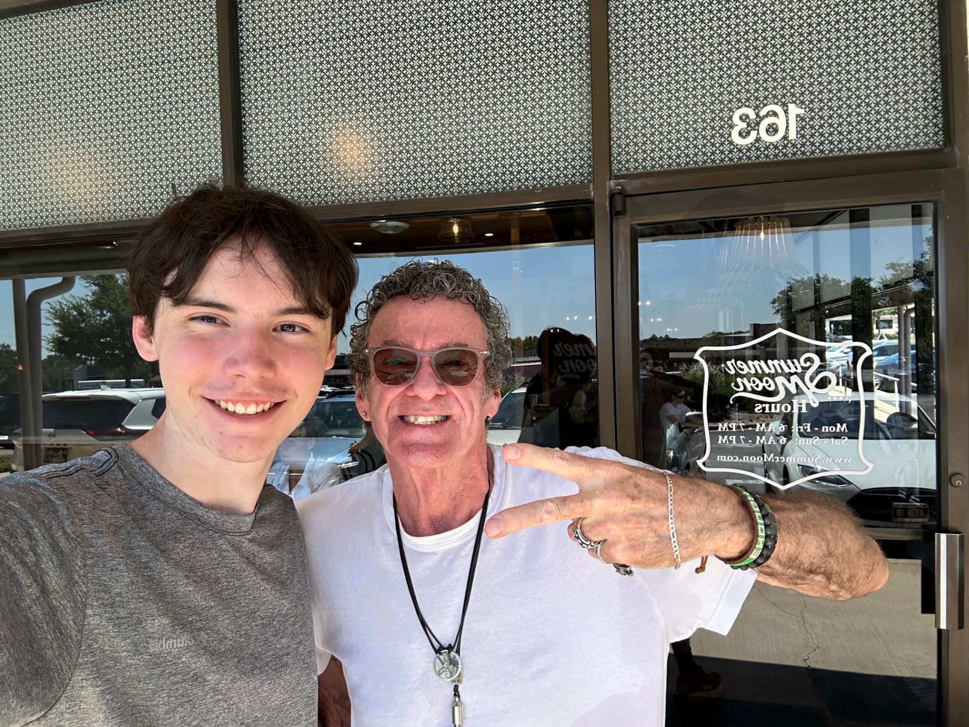 Remy Lievens with Matt Earl, a film and television director